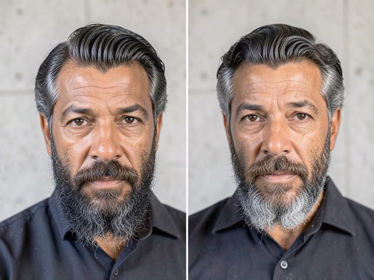 Man with a finger waved hair