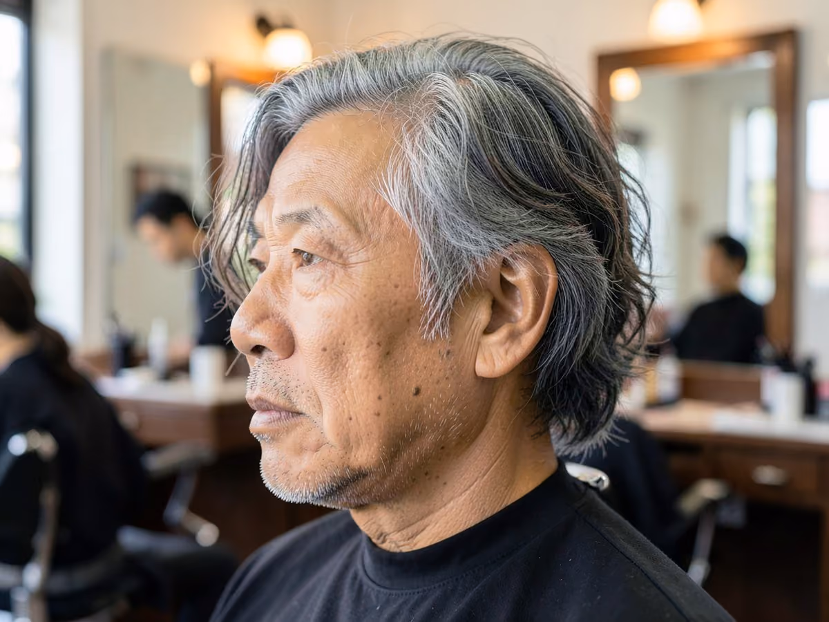 Man with a folk singer haircut