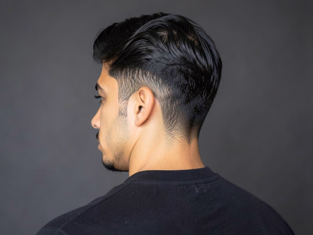 Man with a jfk haircut