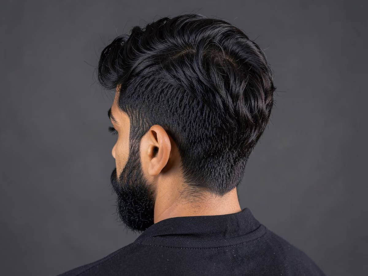 Man with a marlon brando haircut