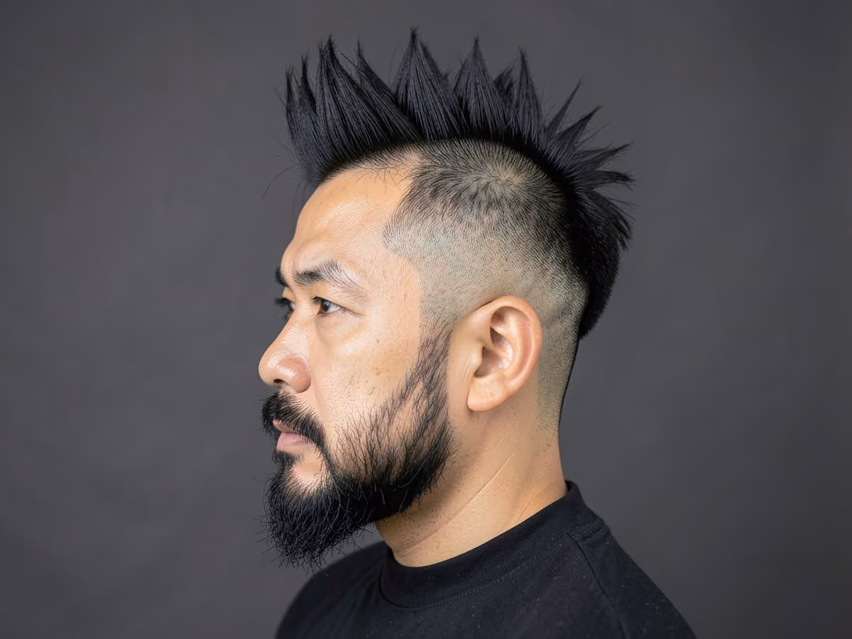 Man with a long spiky top