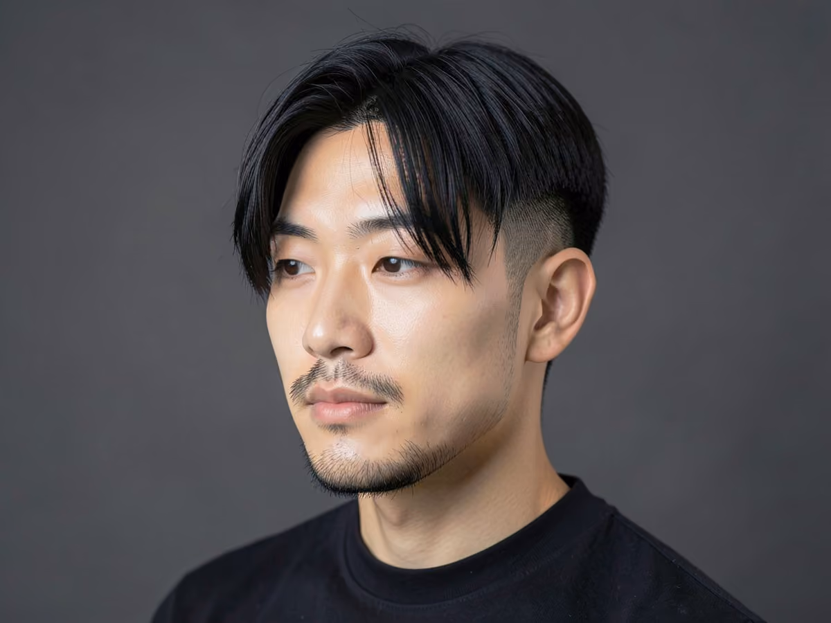 Man with a long top two block
