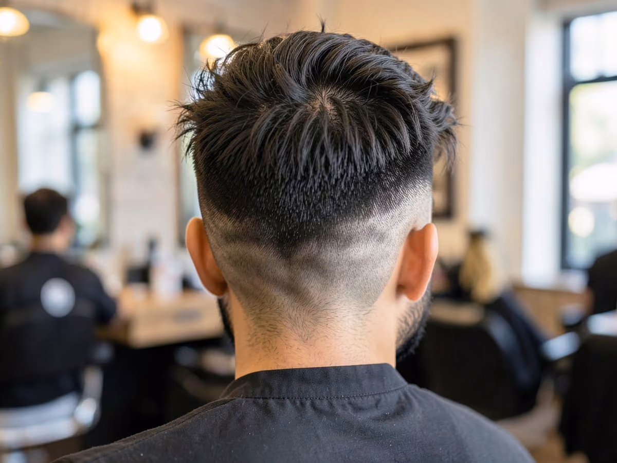 Man with a skater mop top