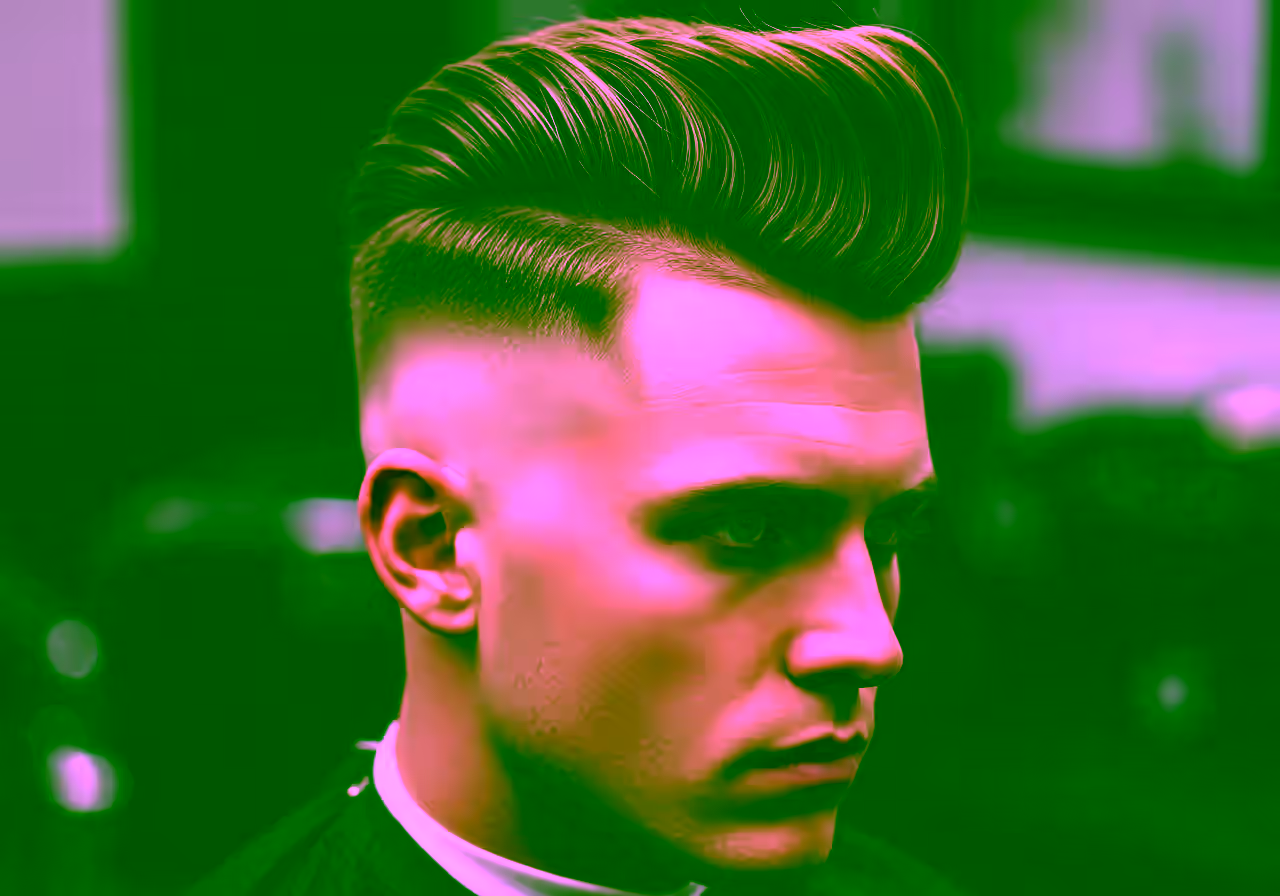Skin Fade Blowout hairstyle for men 2026 — skin fade variation, best for oval, round faces + straight/wavy hair, modern barbering by Master Stylist Jessica Hamilton