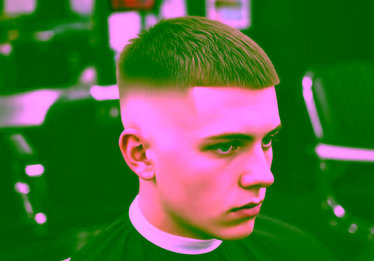 Skin Fade Buzz Cut hairstyle for men 2026 — skin fade variation, best for square, oval faces + all hair types, modern barbering by Master Stylist Jessica Hamilton