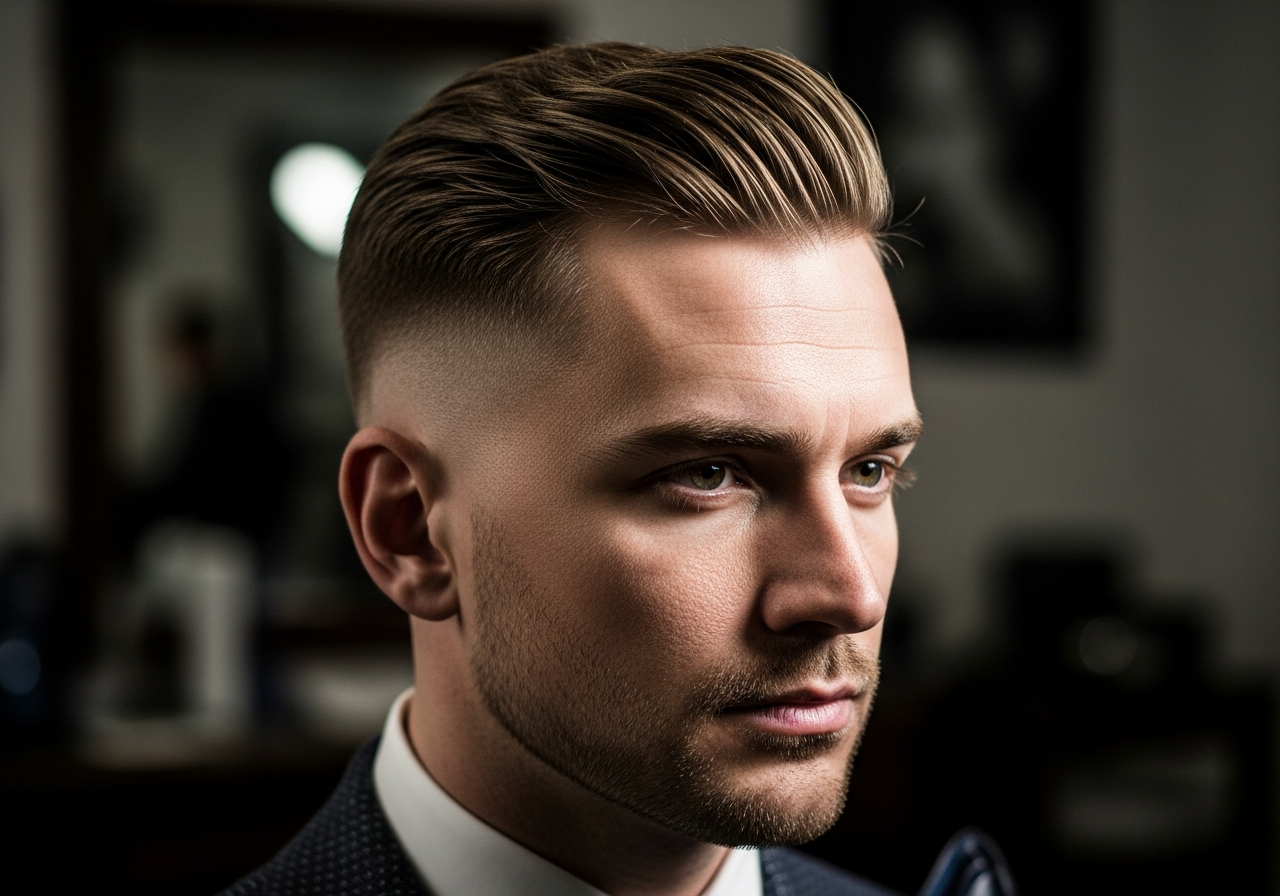 Skin Fade Comb Over 2026 - Sleek Side Sweep Sharp Skin Bald Fade