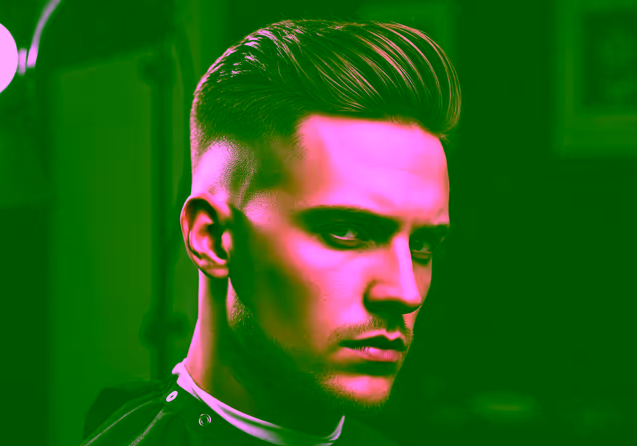 Skin Fade Disconnected hairstyle for men 2026 — skin fade variation, best for edgy styles + thick hair, modern barbering by Master Stylist Jessica Hamilton