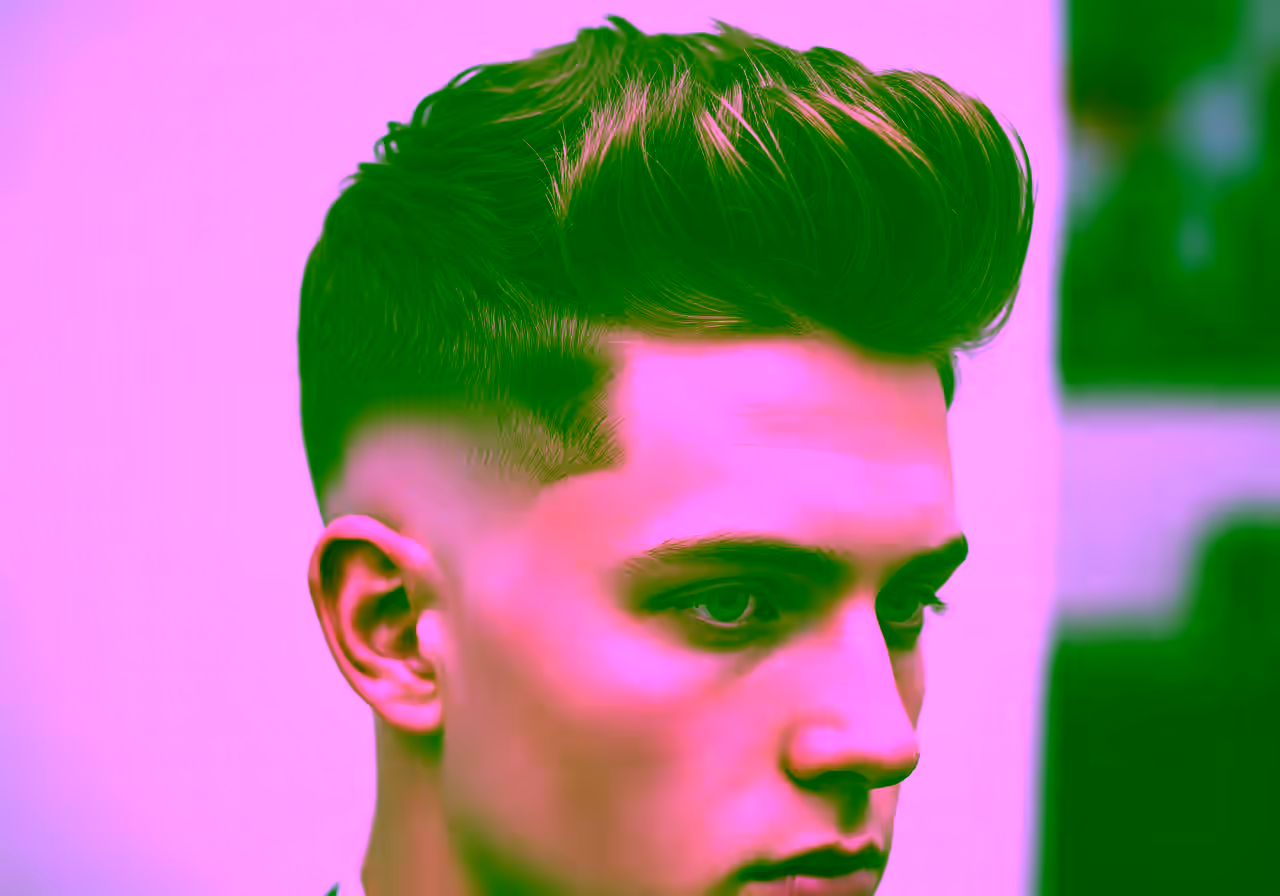 Skin Fade Fluffy Hair hairstyle for men 2026 — skin fade variation, best for fine/thin hair + all faces, modern barbering by Master Stylist Jessica Hamilton