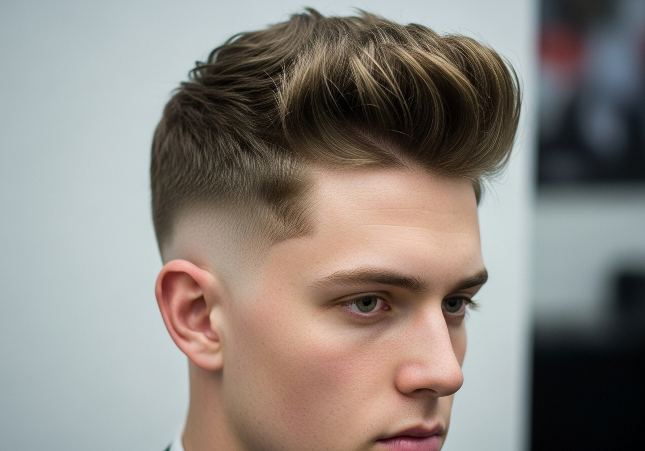 Skin Fade Fluffy Hair 2026 - Voluminous Fluffy Top Skin Bald Fade
