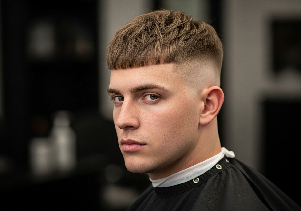 Skin Fade French Crop 2026 - Short Choppy Crop with Bold Skin Bald Fade