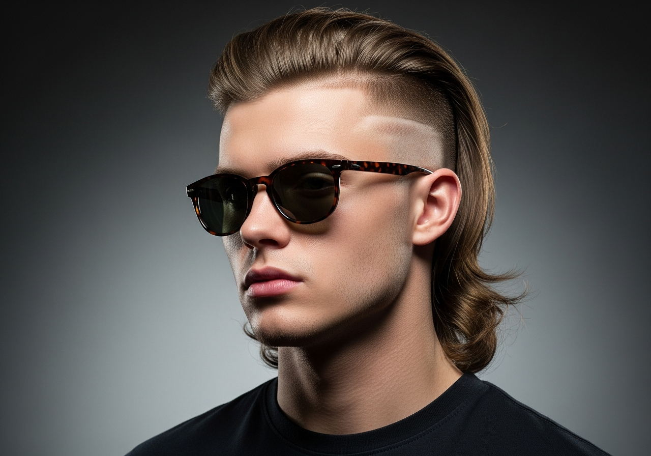 Skin Fade Mullet 2026 - Retro Modern Bald Fade with Longer Back