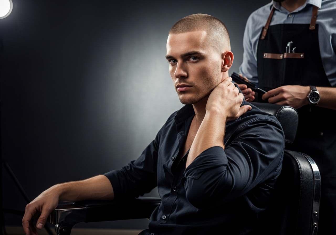 Skin Fade Short Hair 2026 - Minimalist Clean Skin Bald Fade Cut