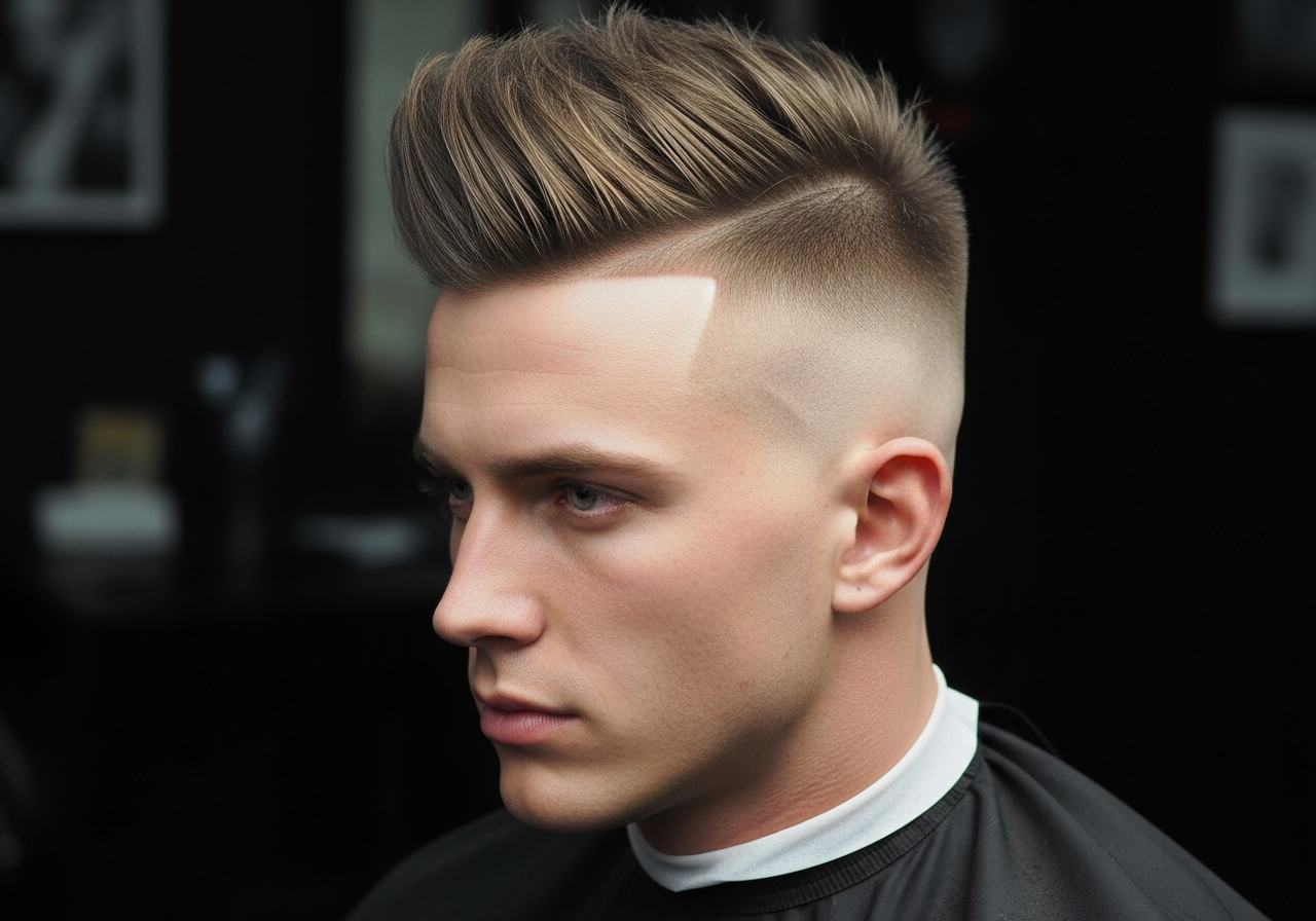 Skin Fade Spiky Hair 2026 - Textured Spikes with Dramatic Skin Bald Fade