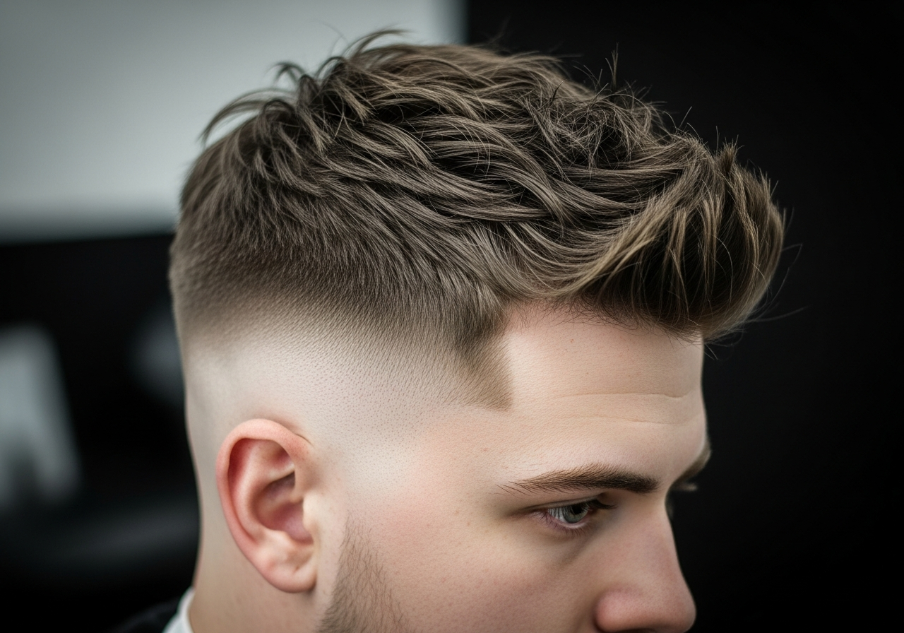 Skin Fade Textured Crop 2026 - Choppy Modern Bald Fade for Square Faces