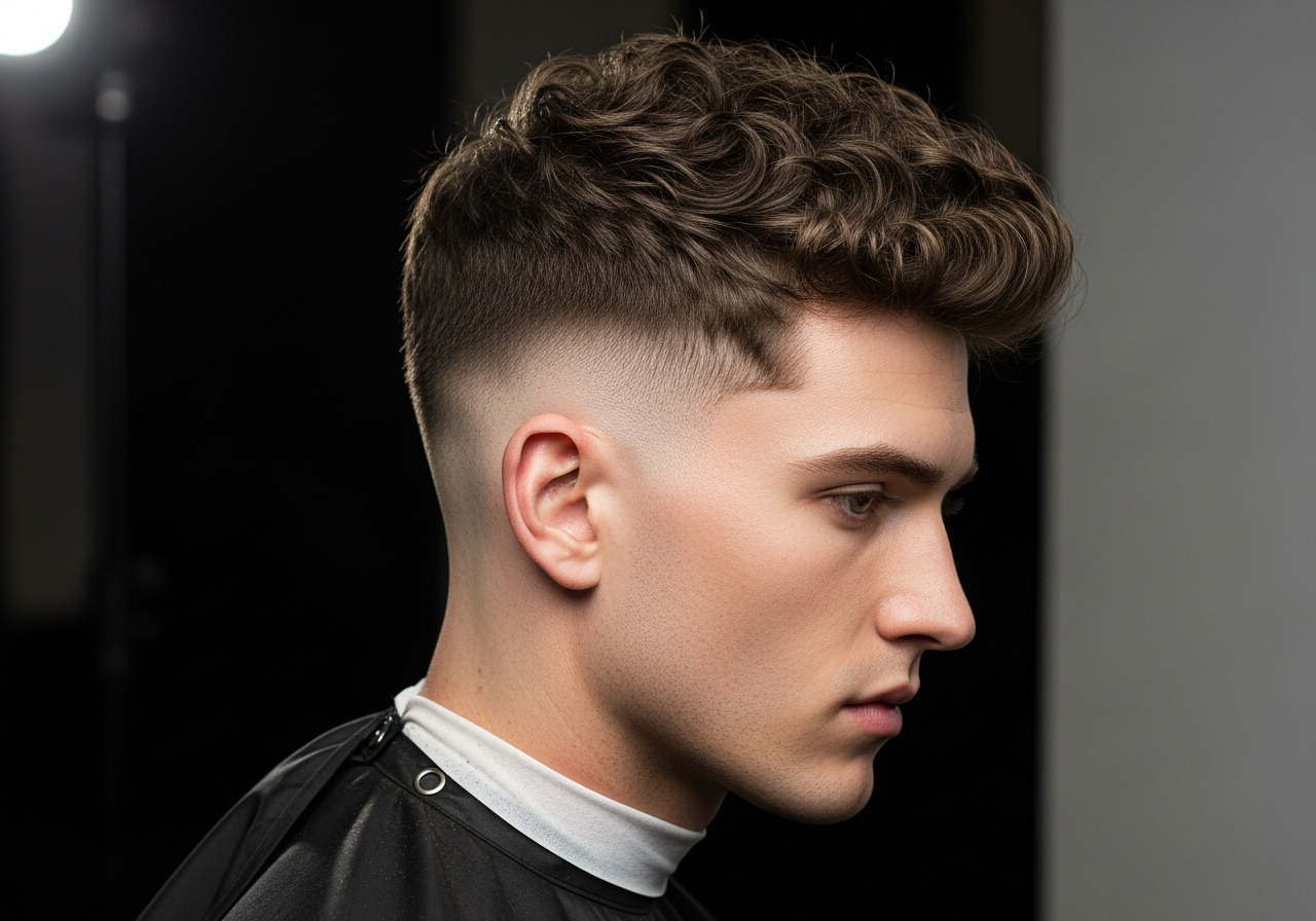 Skin Fade with Thick Curls 2026 - Full Natural Curls Sharp Skin Bald Fade