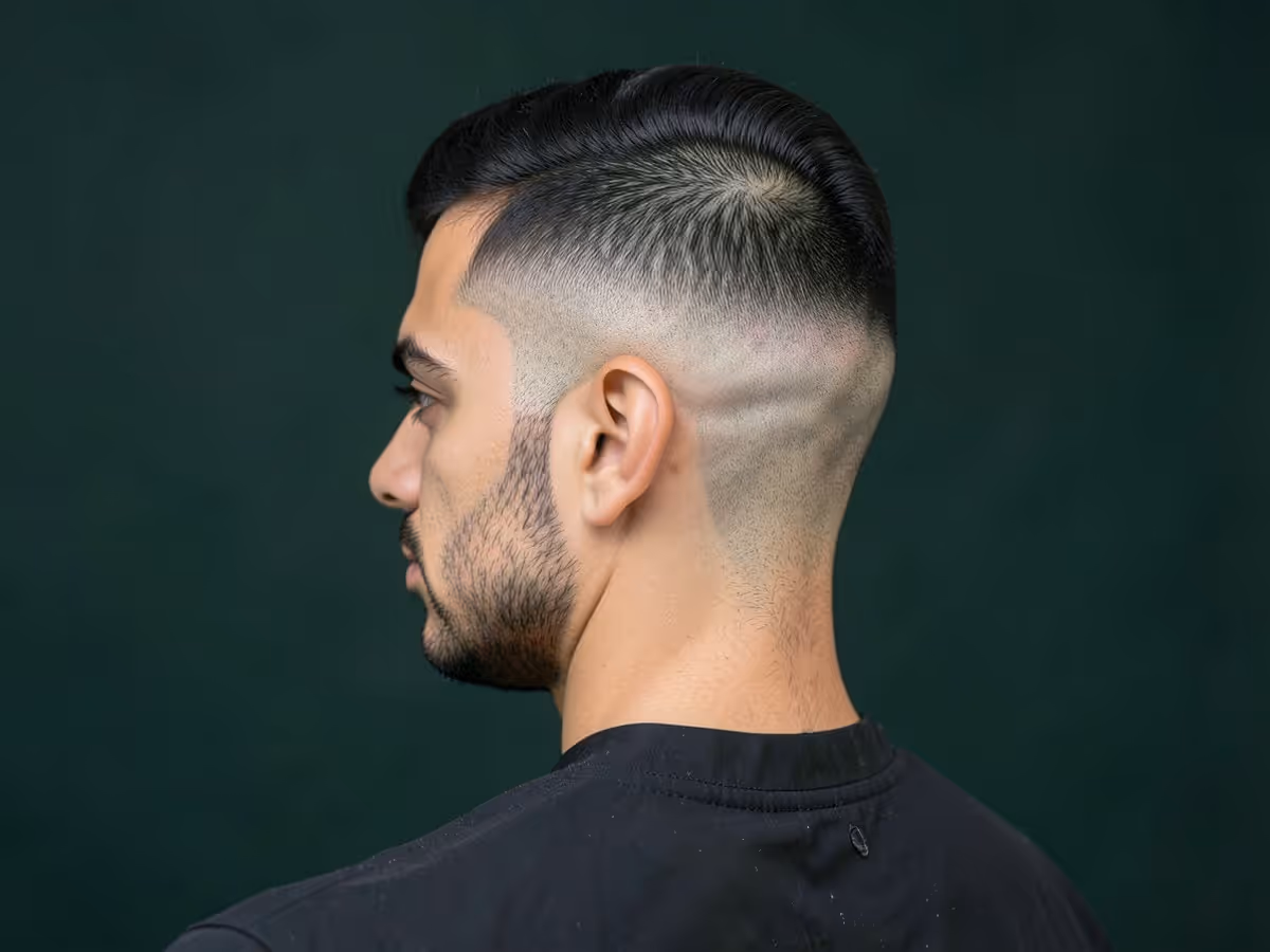 Man with a classic skin fade
