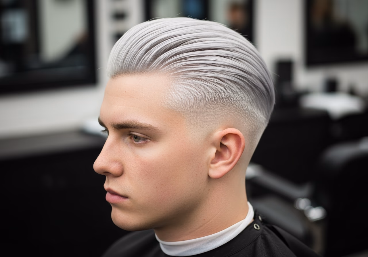 Slick Back Undercut 2026 - Platinum Slick Back Undercut