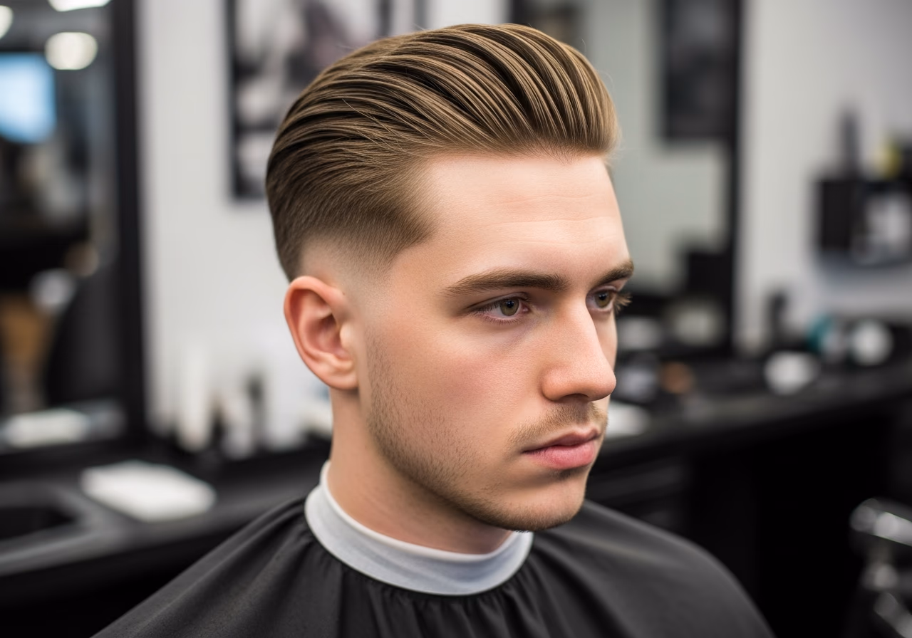 Slick Back Undercut 2026 - Slick Back Undercut with Fringe Option