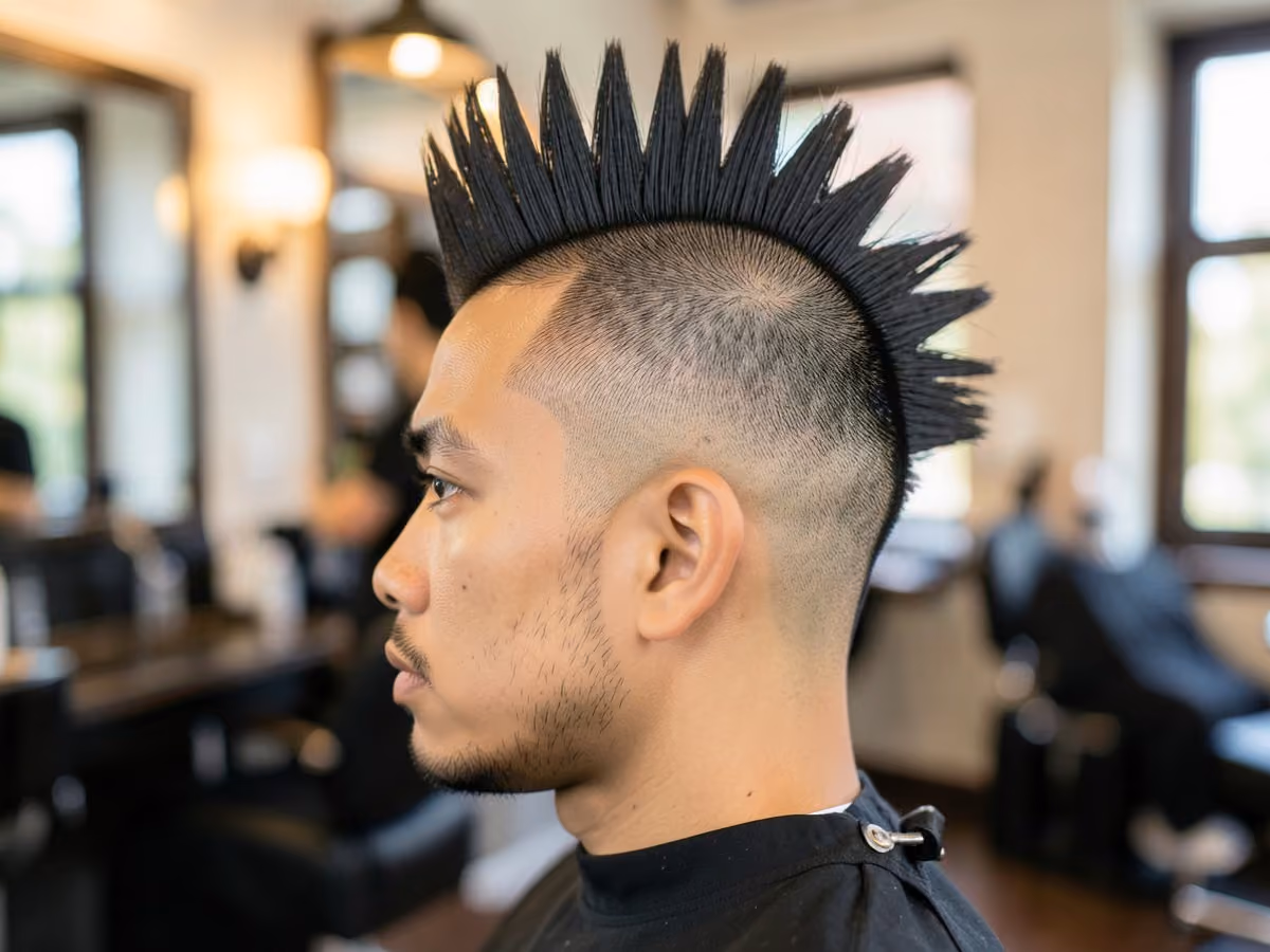 Man with a marek hamsik mohawk