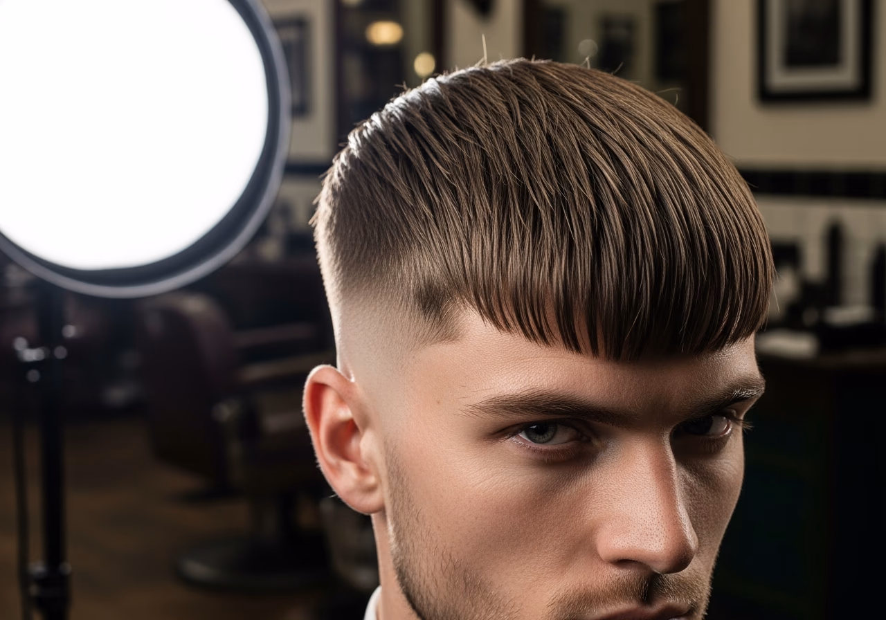 Straight Hair Haircuts 2026 - Heavy Grip Forward Fringe