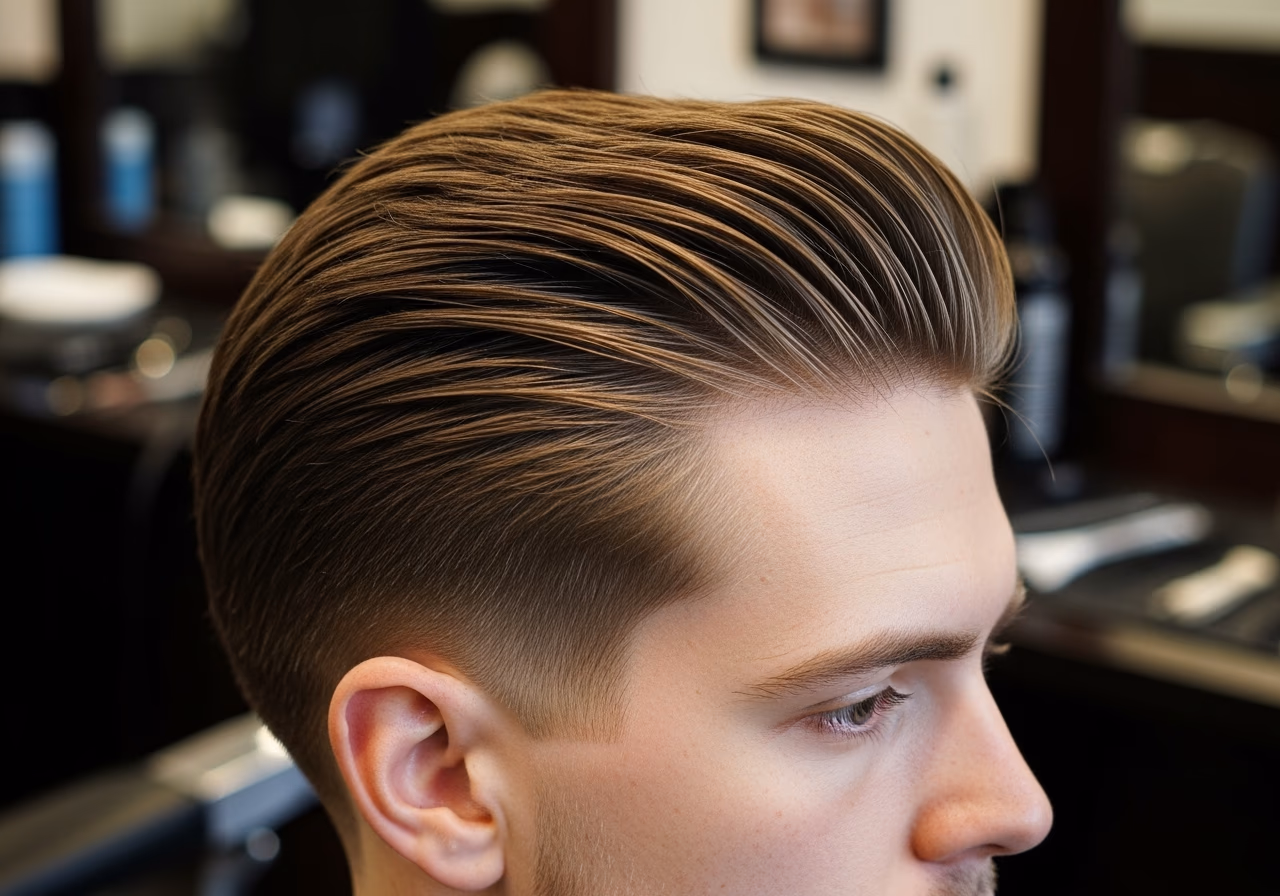 Straight Hair Haircuts 2026 - Polished Layered Slick Back with Grip