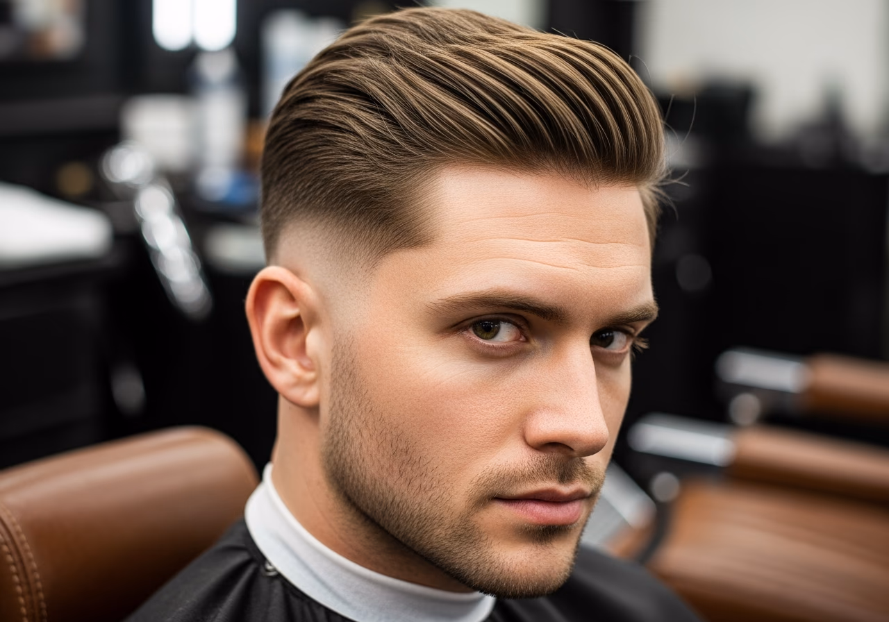 Straight Hair Haircuts 2026 - Textured Drop Fade Hold