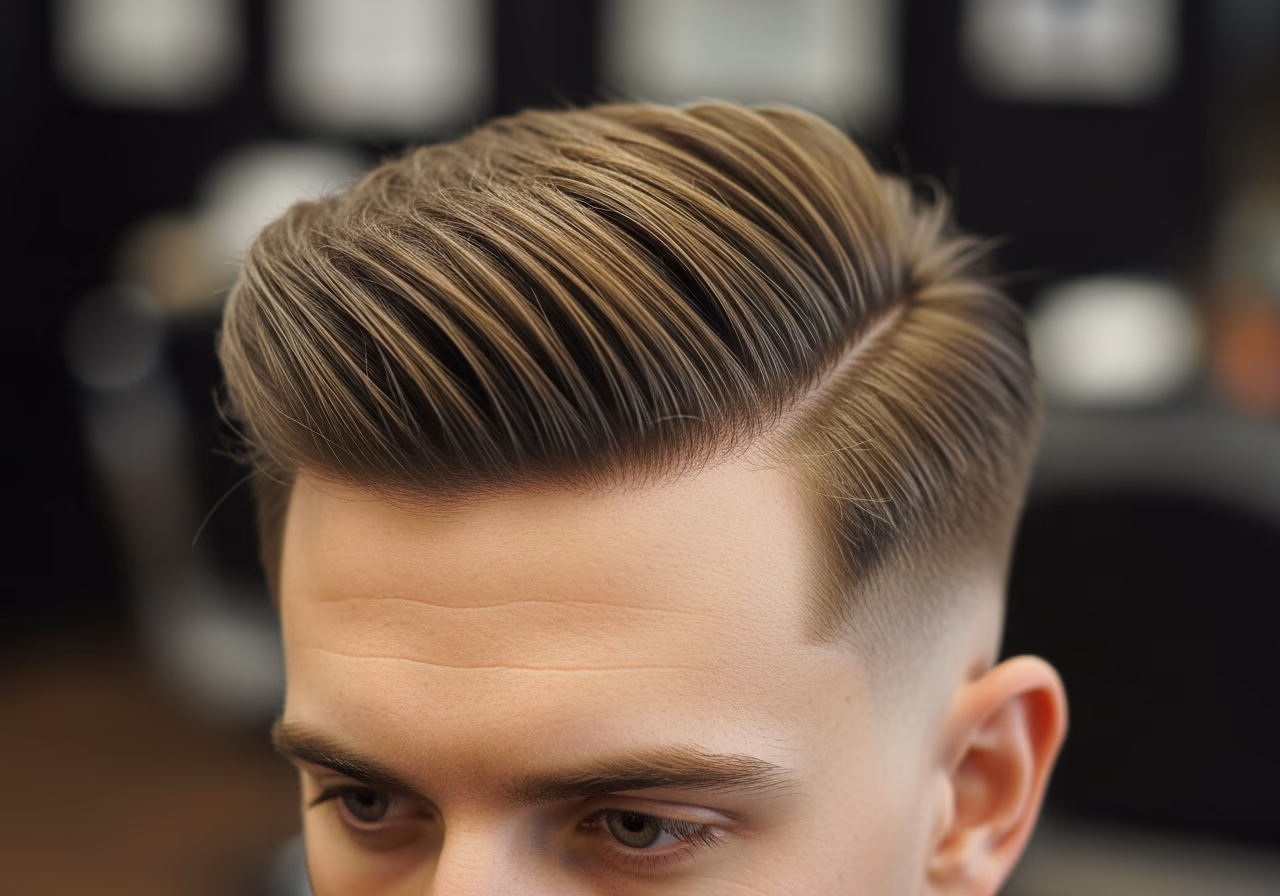 Straight Hair Haircuts 2026 - Textured Forward Sweep Crop That Stays in Place