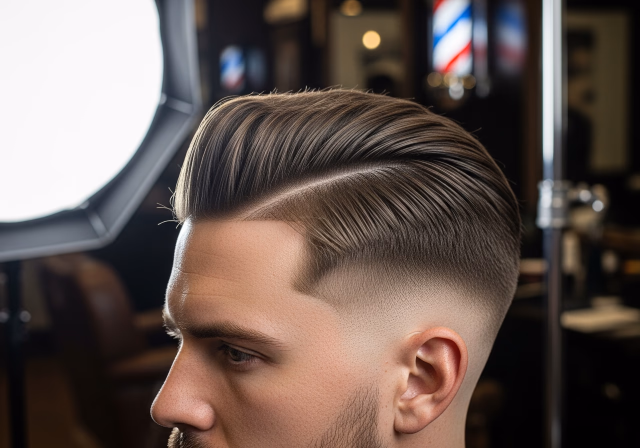 Straight Hair Haircuts 2026 - Textured Hard Part with All-Day Hold