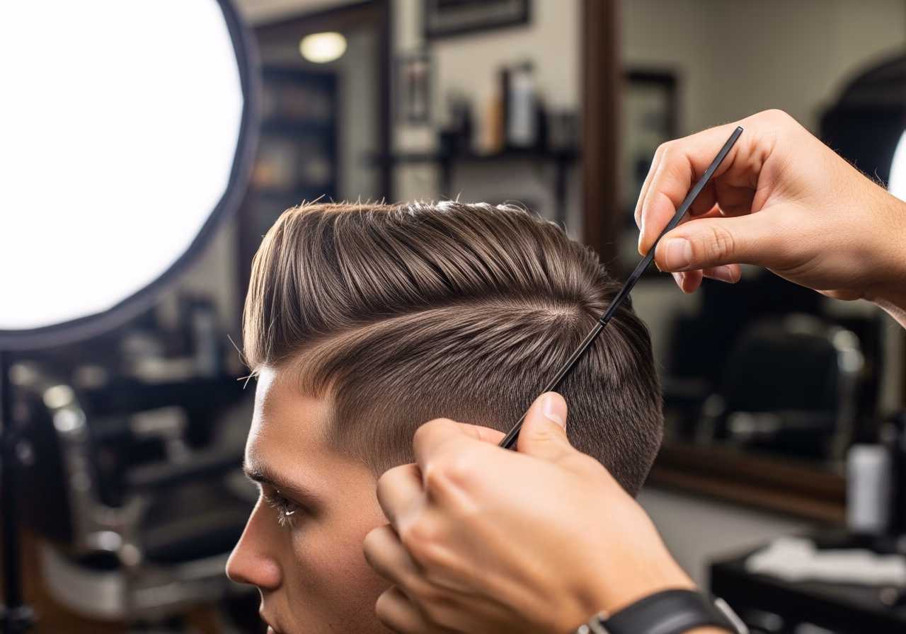 Straight Hair Haircuts 2026 - Textured Pompadour Hold