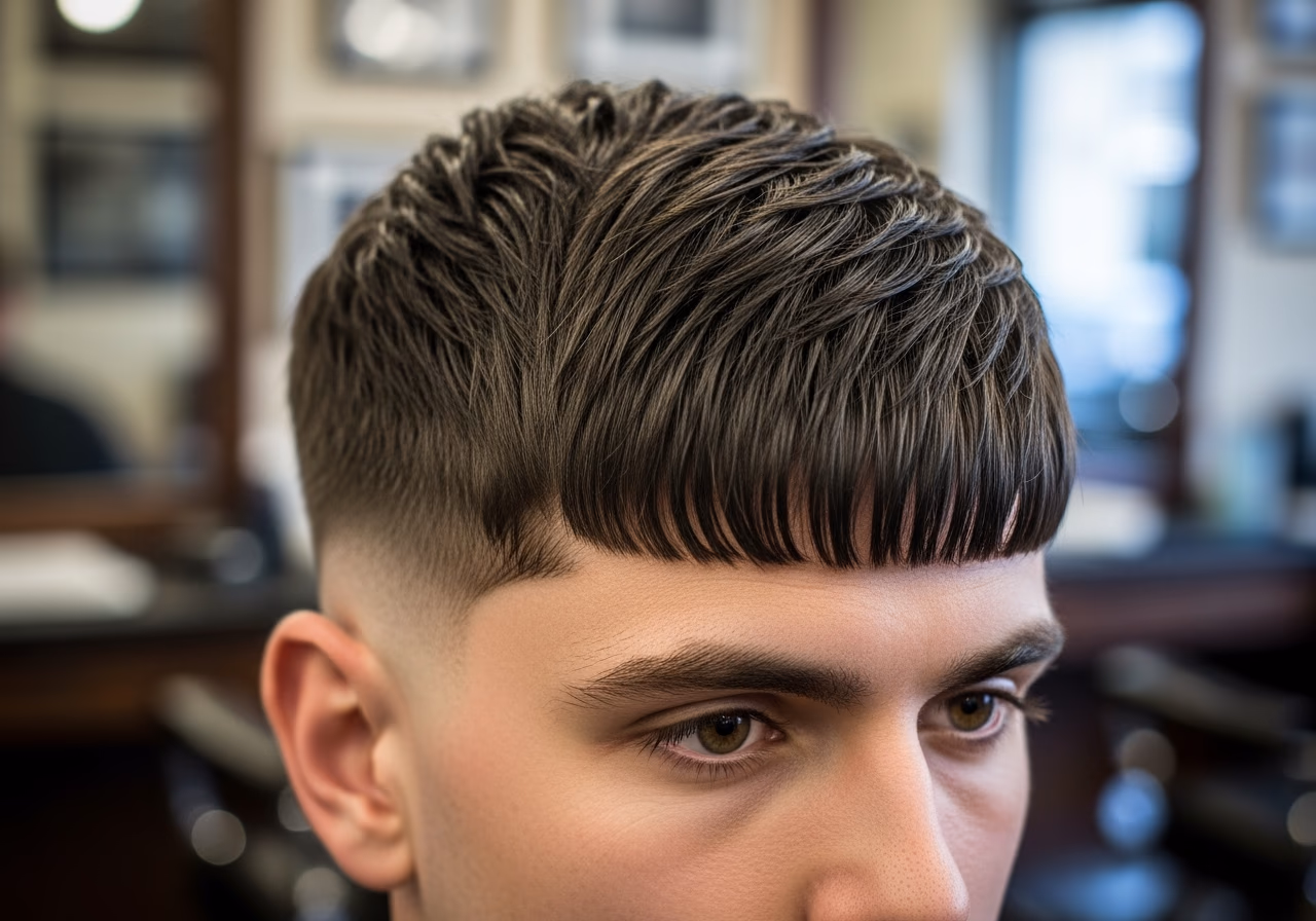 Straight Hair Haircuts 2026 - Wide Horizontal Textured Fringe