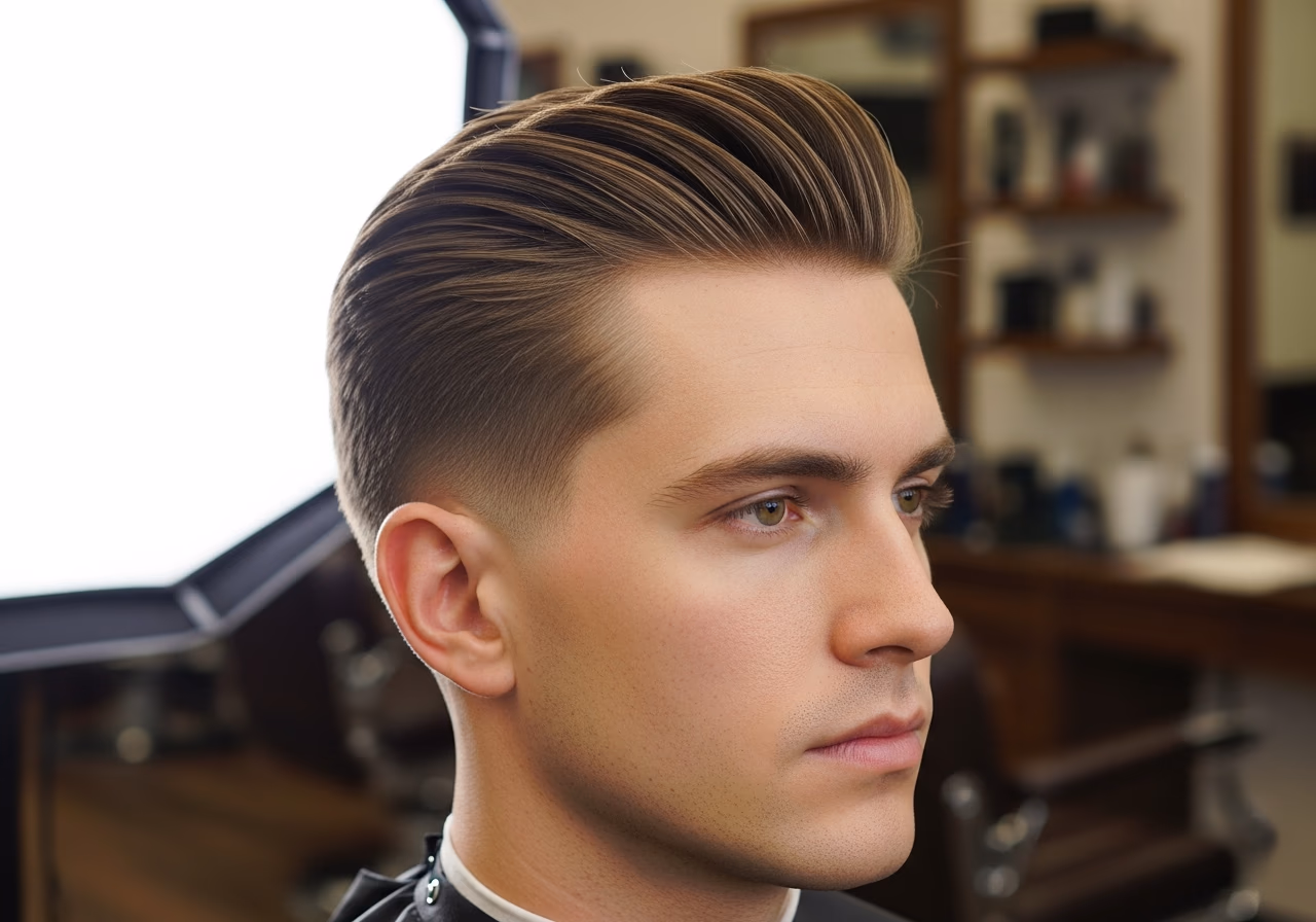 Straight Hair Haircuts 2026 - Wide Textured Hard Part Hold