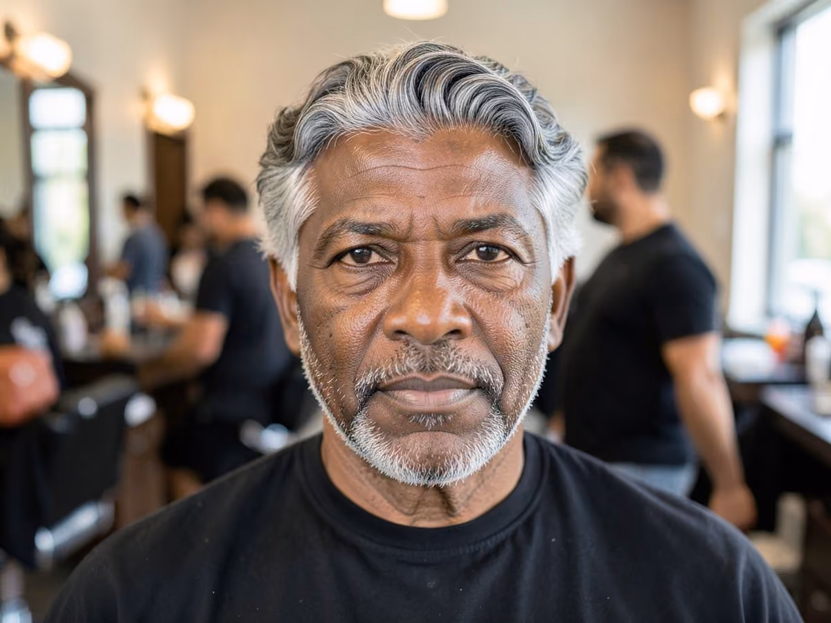 Man with a beach waves haircut