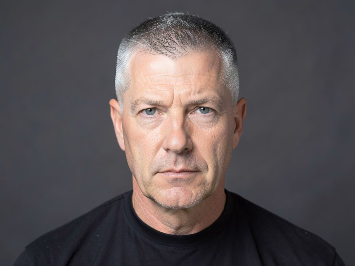 Man with a helmet friendly summer cut