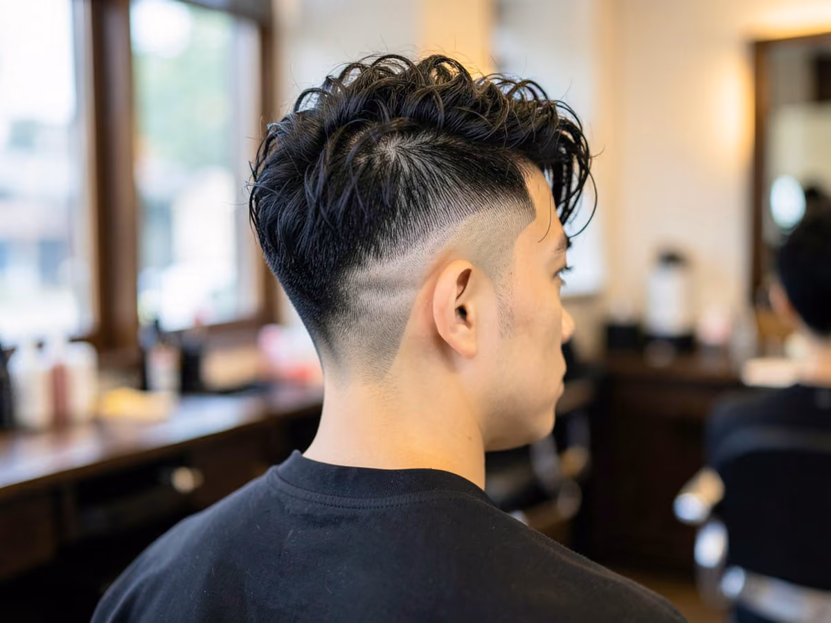 Man with a summer burst fade