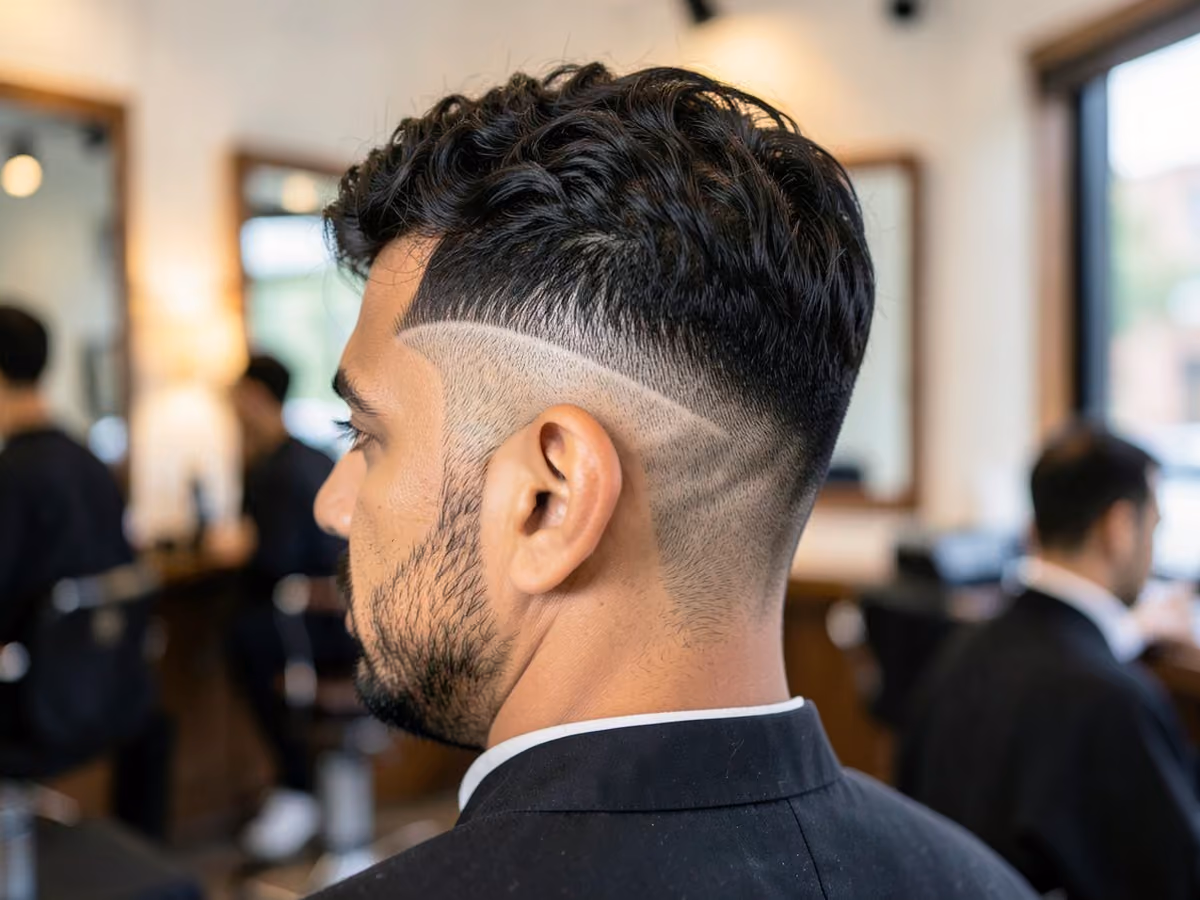 Man with a summer drop fade