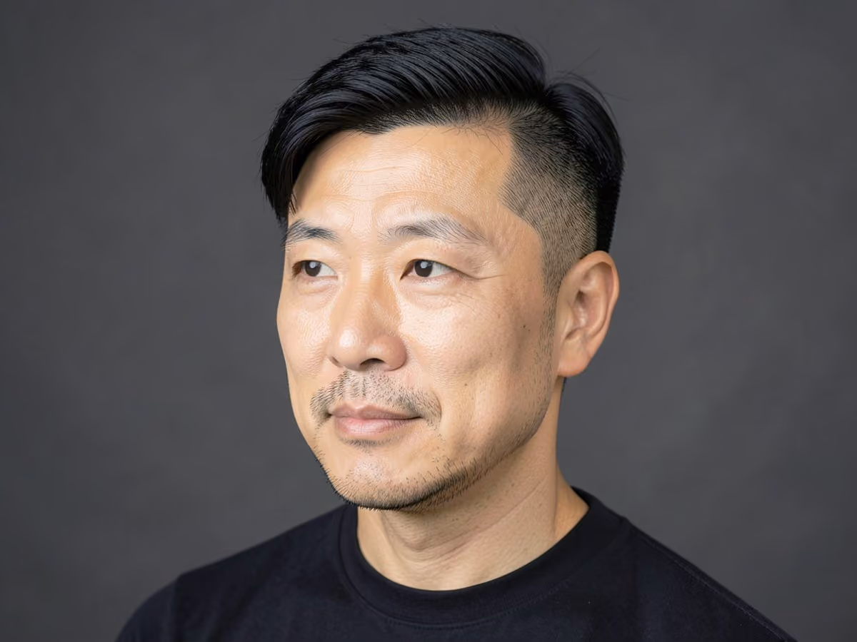 Man with a summer two-block cut