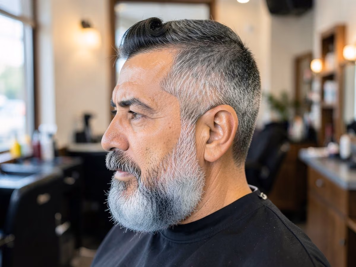 Man with a christopher reeve superman hair