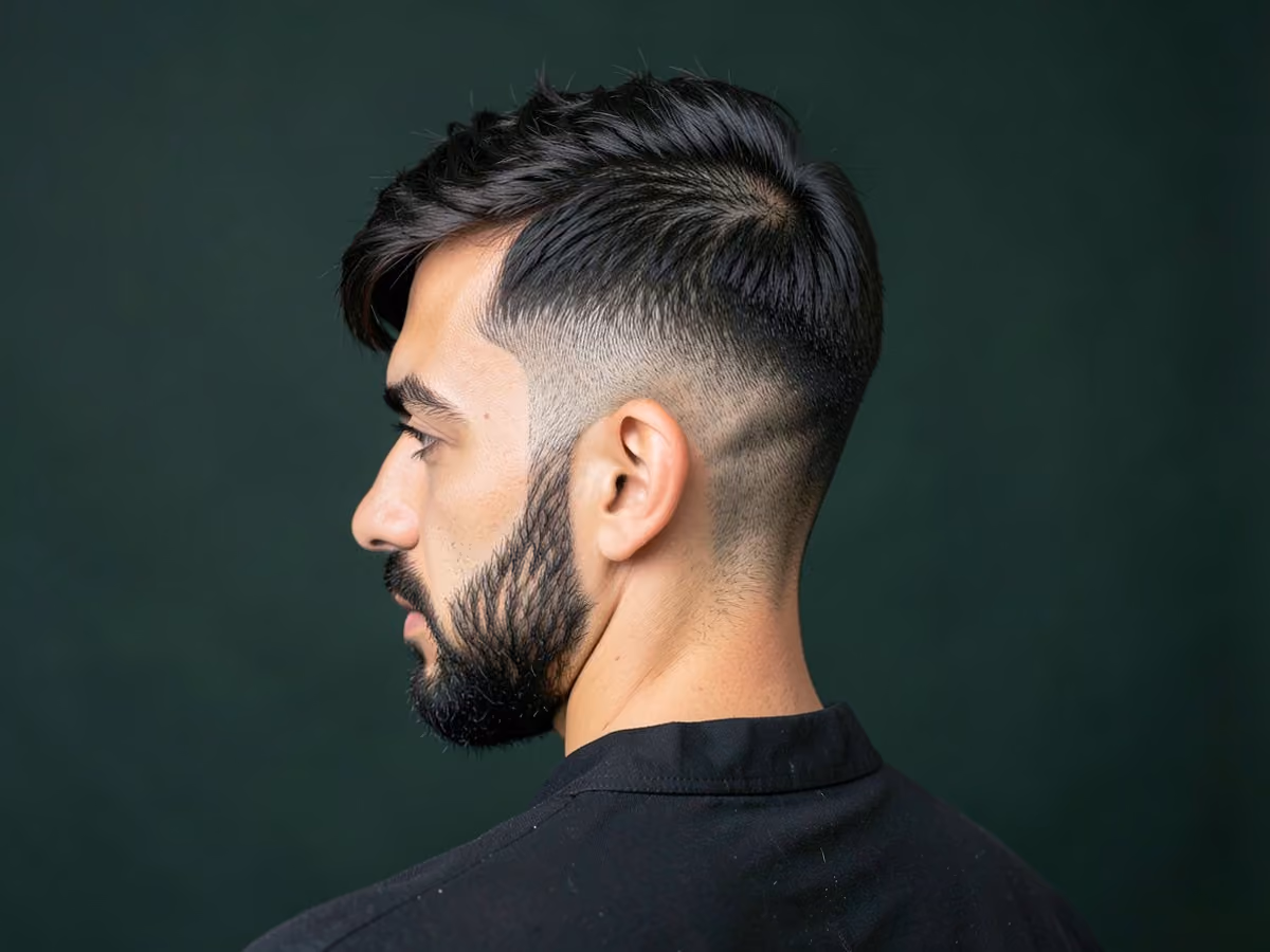 Man with a surfer hair for diamond faces