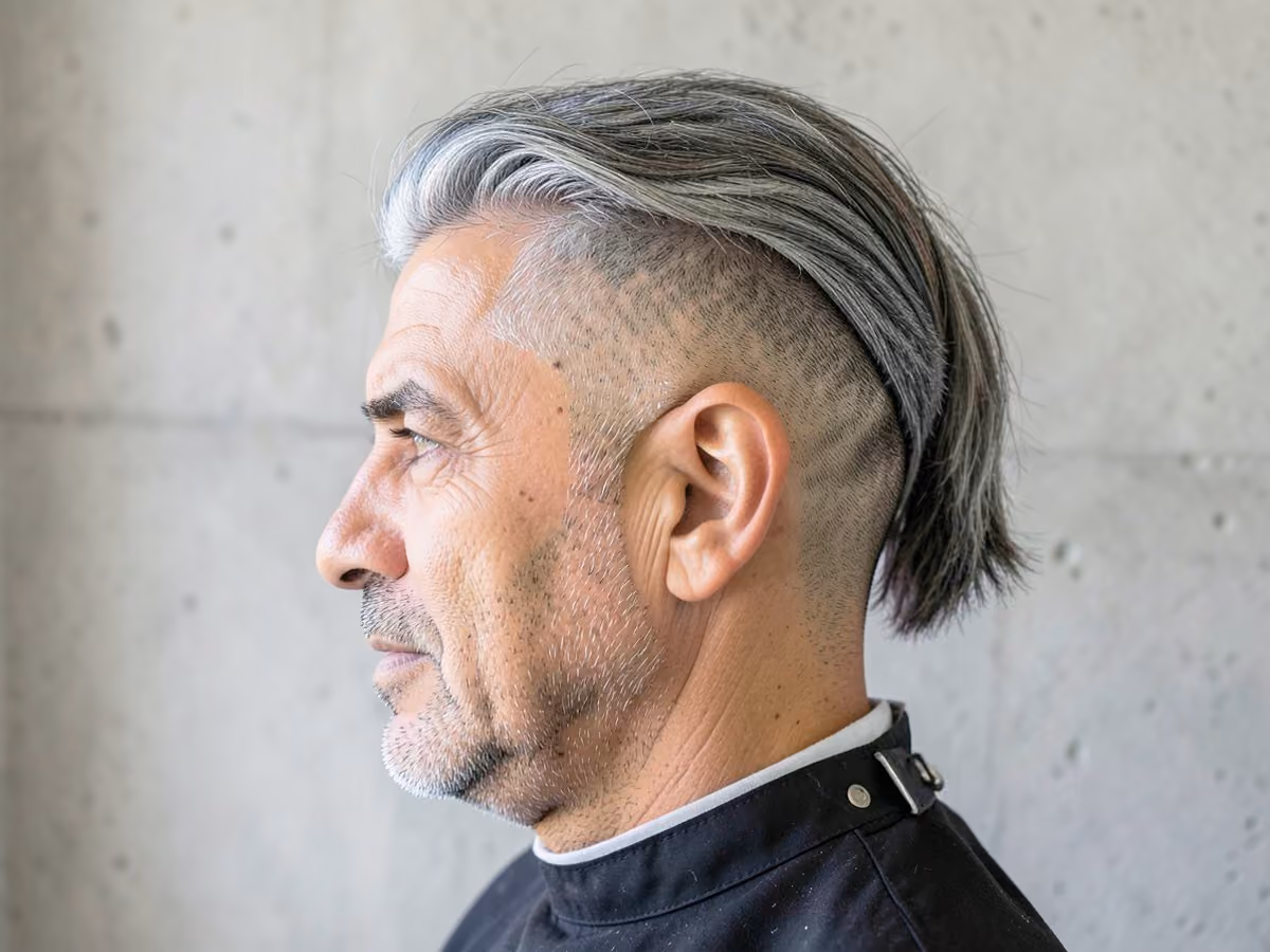 Man with a surfer undercut