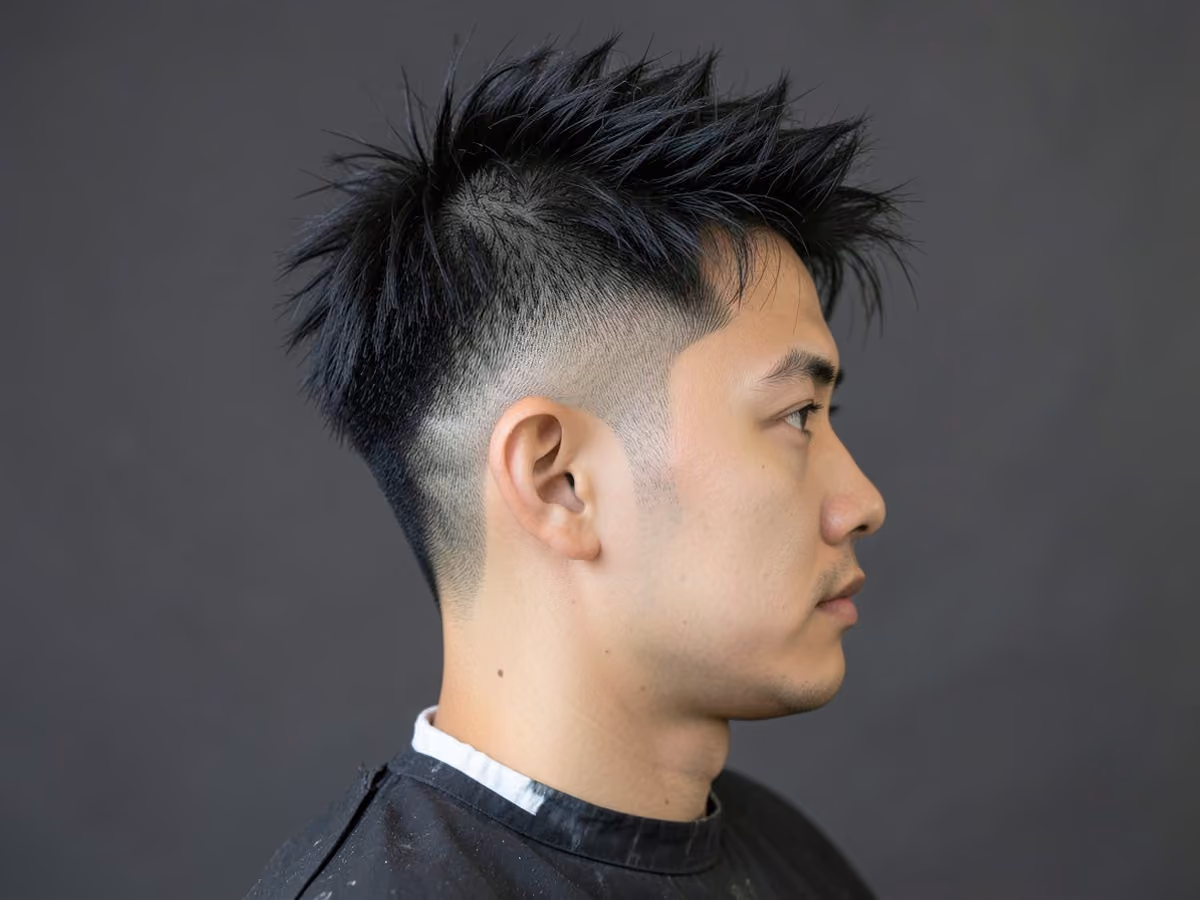 Man with a messy takuache cut