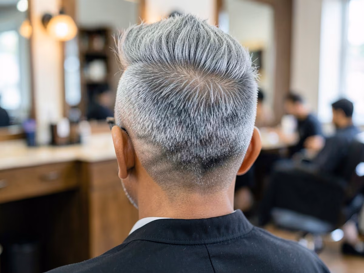 Man with a takuache burst fade mohawk