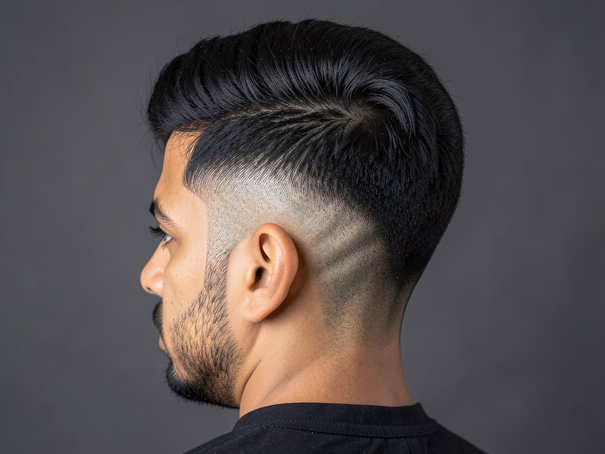 Man with a takuache burst fade