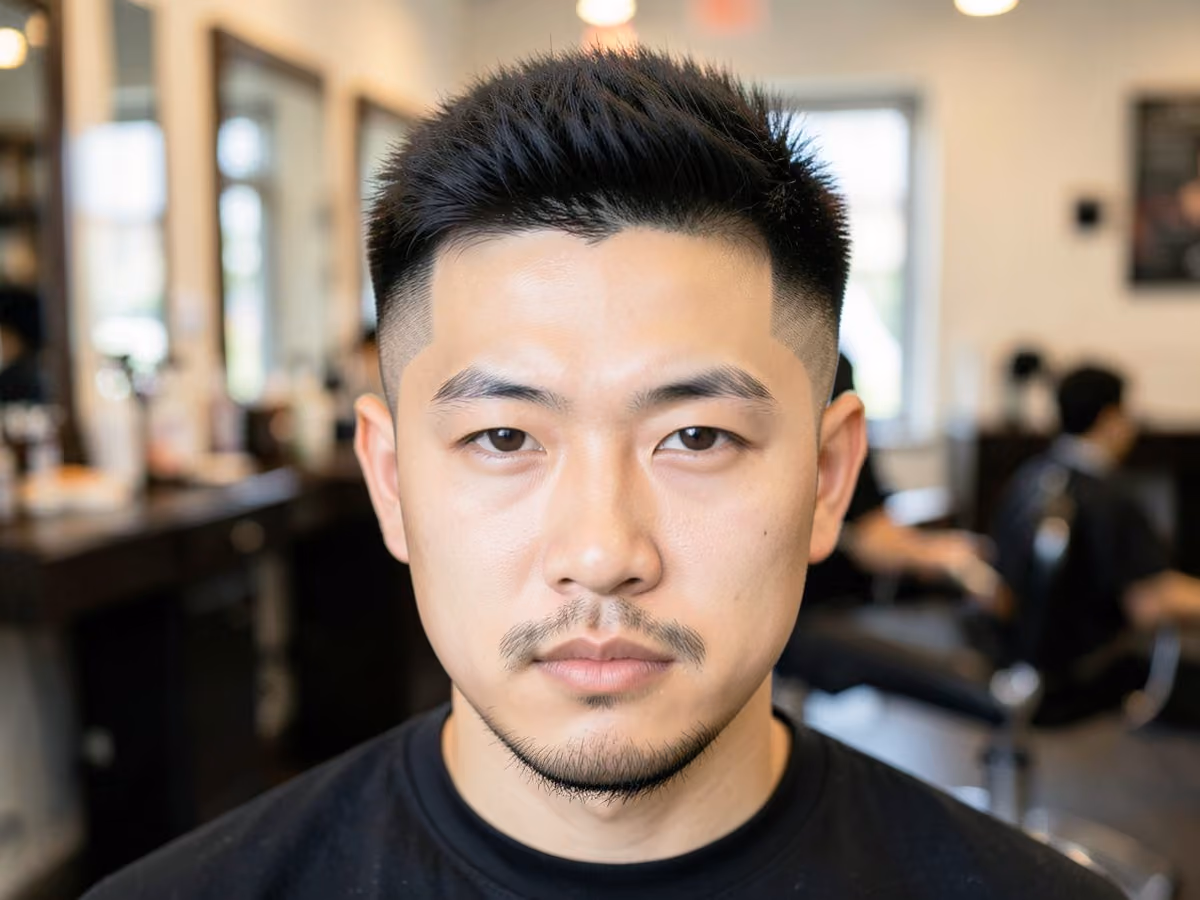 Man with a takuache high skin fade