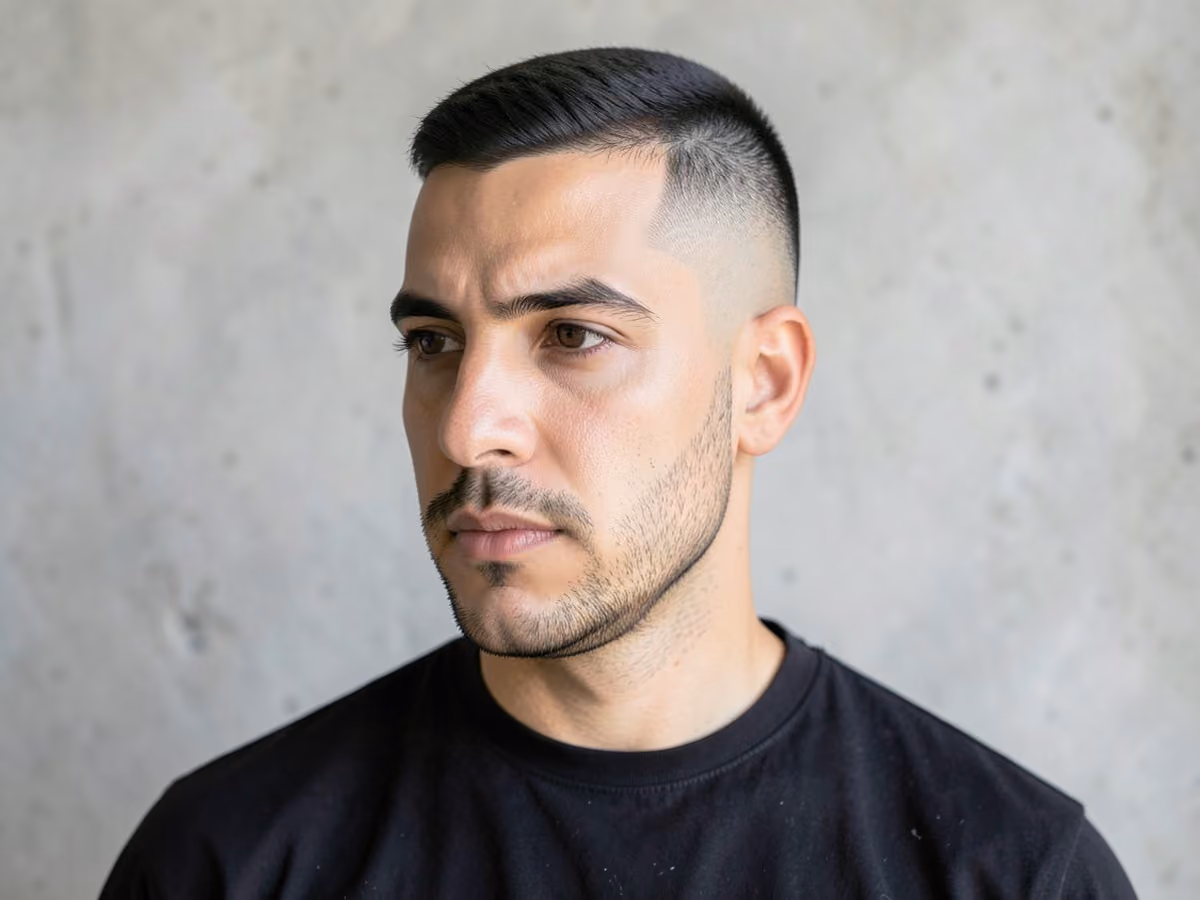 Man with a takuache shadow fade