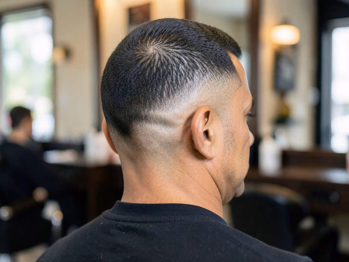Man with a mid taper vs mid fade