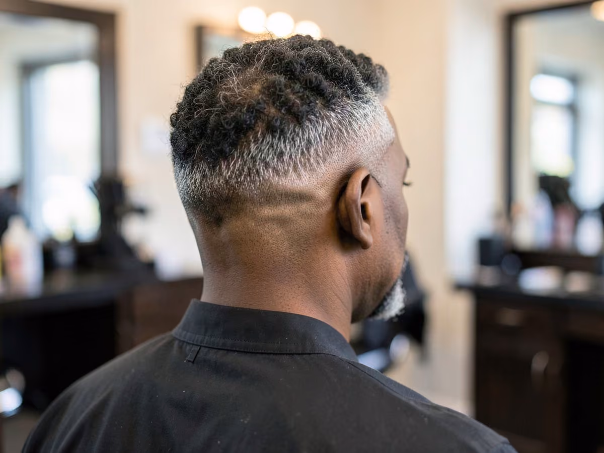 Man with a taper vs fade for black men