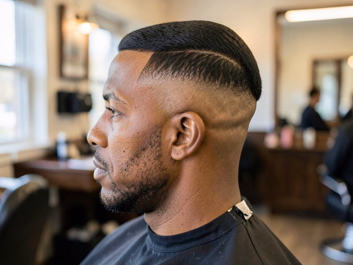 Man with a taper vs fade on straight hair