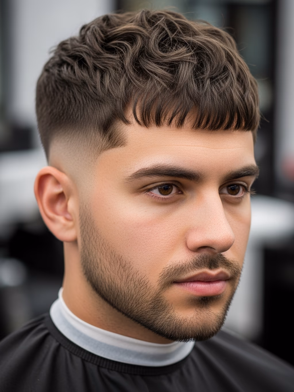 Faded Tapered Shag hairstyle for men 2026 — tapered shag variation, best for heart-shaped faces balancing forehead width, modern barbering by Master Stylist Jessica Hamilton