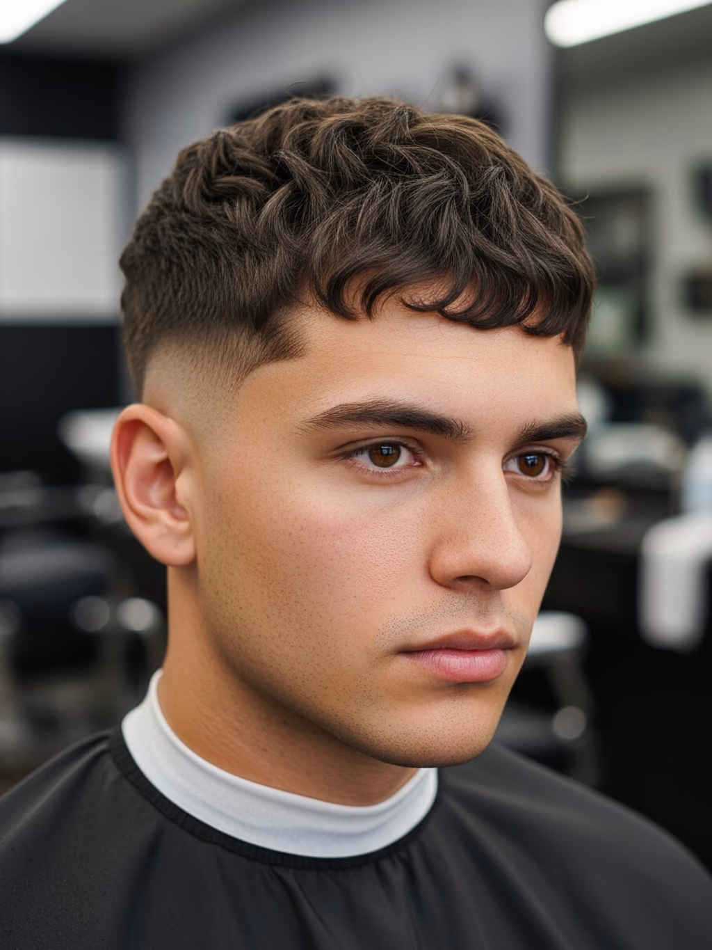 Tapered Tapered Shag hairstyle for men 2026 — tapered shag variation, best for diamond faces with prominent cheekbones, modern barbering by Master Stylist Jessica Hamilton