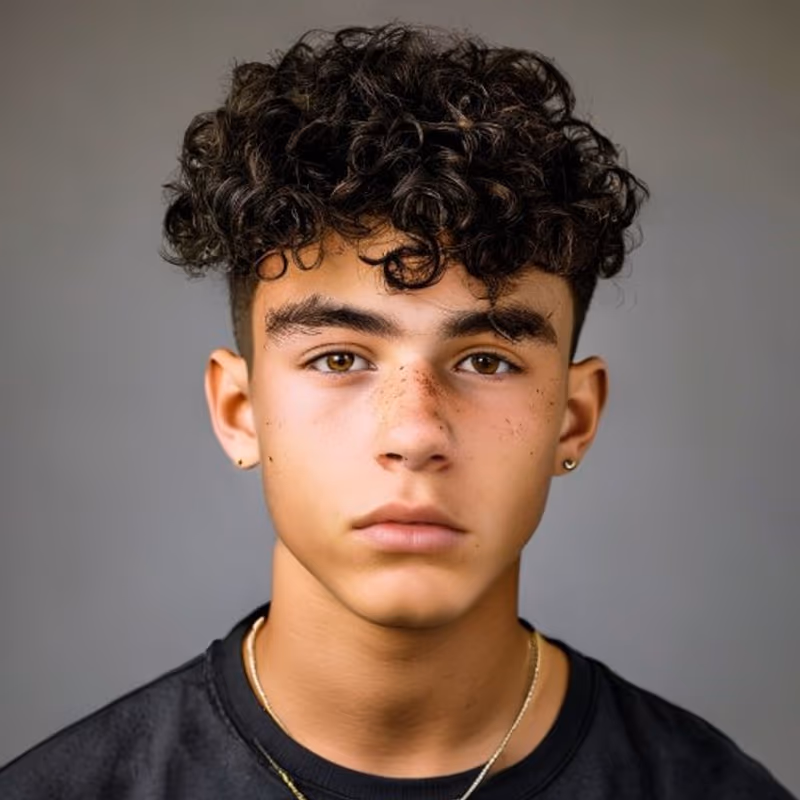 Broccoli Cut hairstyle for men 2026 — Teenage Guys Haircuts variation, best for Curly hair; the viral Gen-Z look, modern barbering by Master Stylist Jessica Hamilton